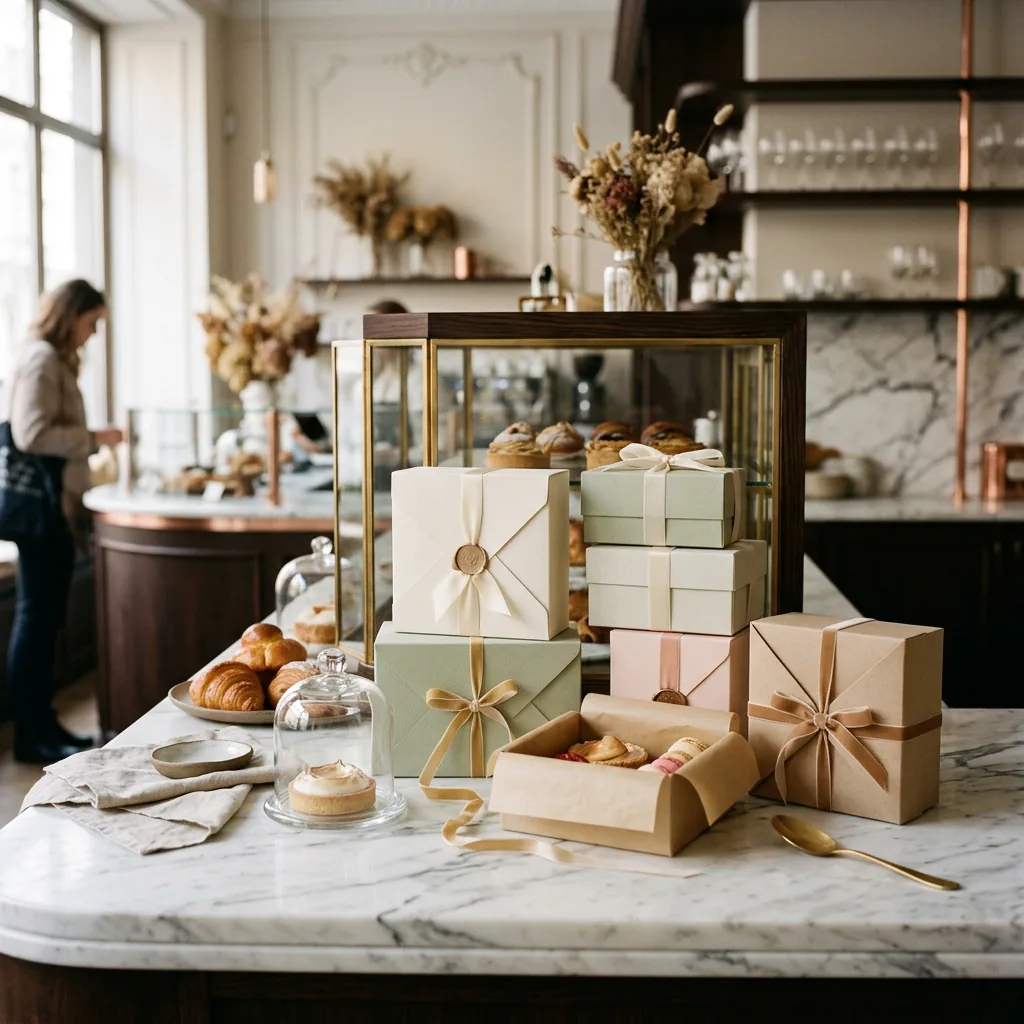 Premium Cake Box Presentation in Patisserie