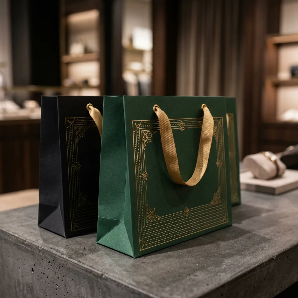 Luxury Cardboard Shopping Bags with Logo