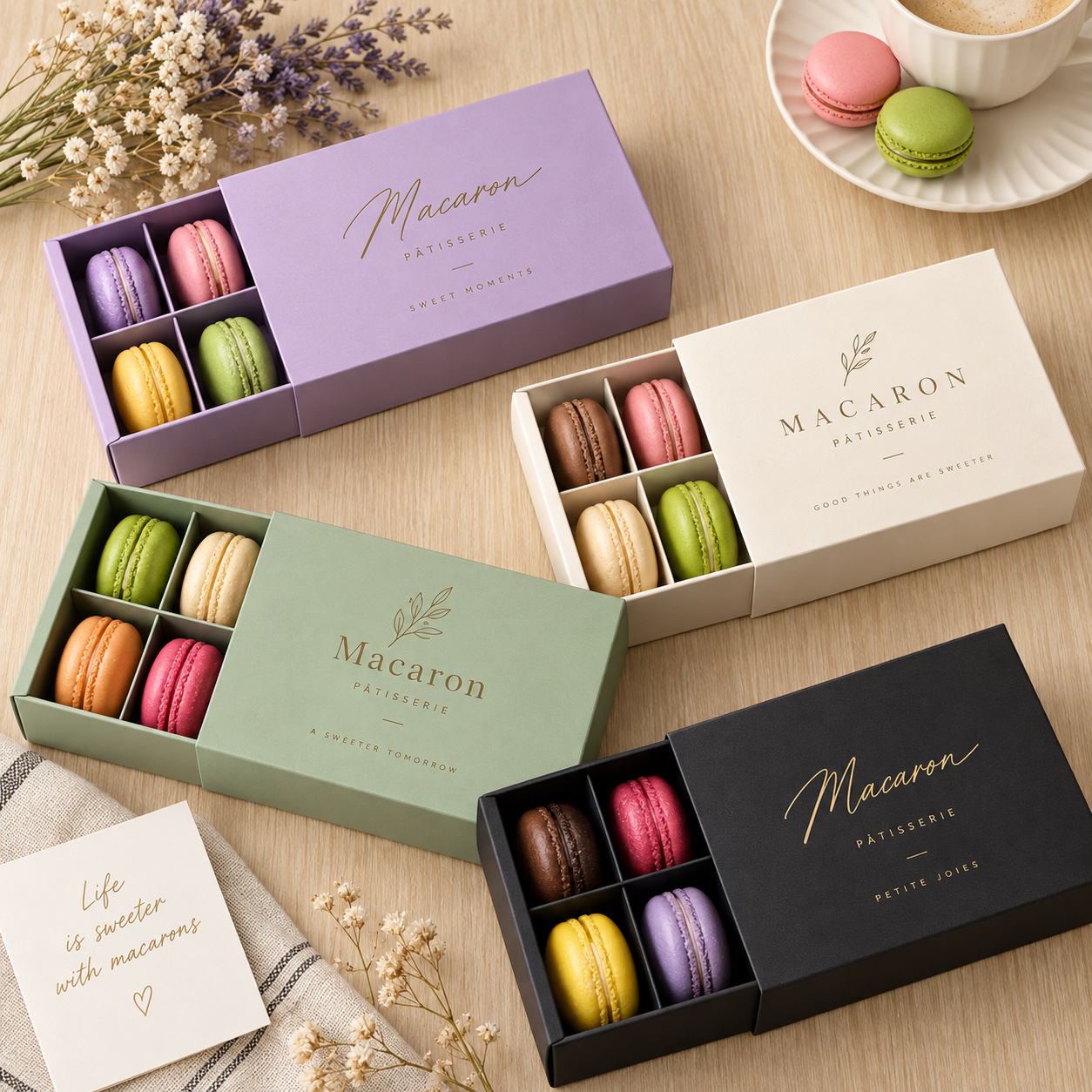 Macaron drawer box color collection