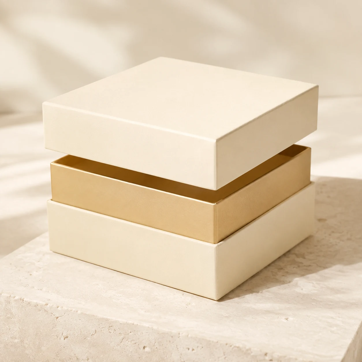Custom Shoulder & Neck Rigid Boxes application and packaging detail